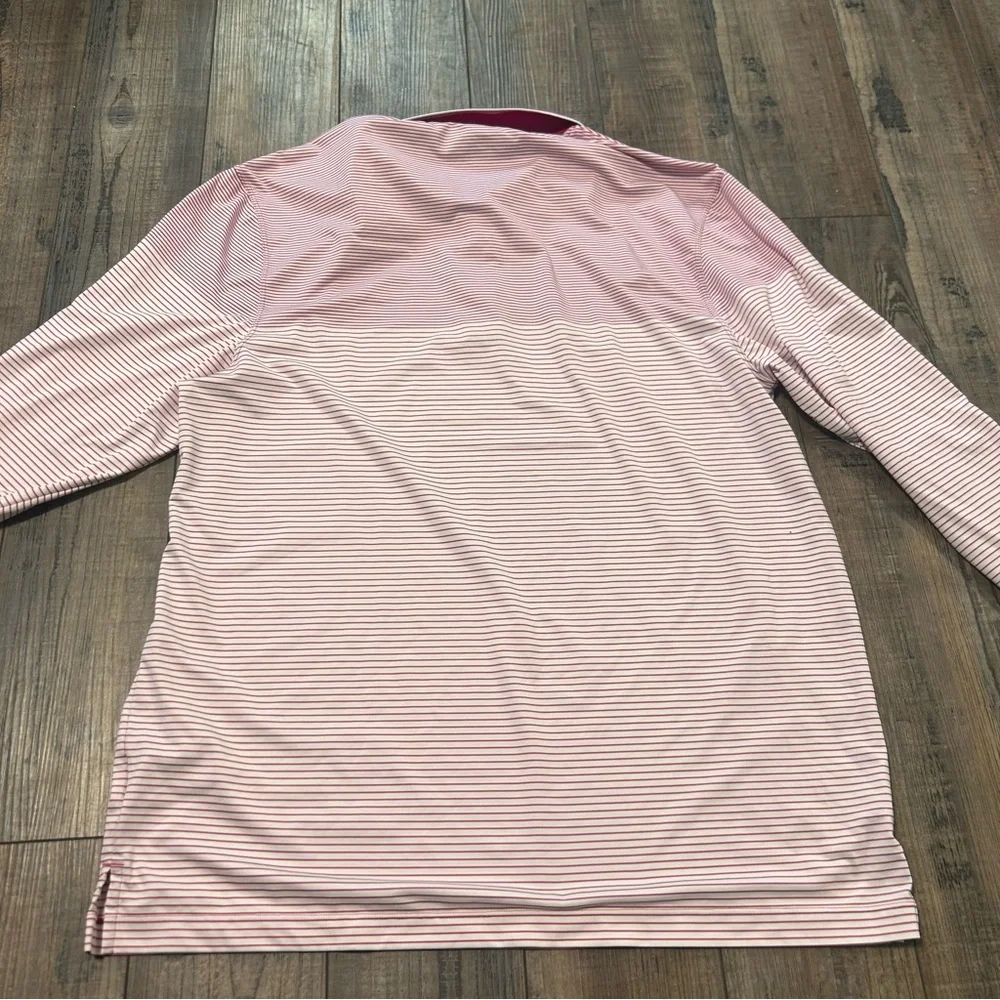 Coolibar Long Sleeve Polo Shirt‎ Mens Medium UPF 50+ Sun Protection FLAW
